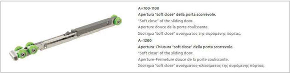 Paroi de douche coulissante SANTORINI 100 profilé rose gold 100 x200 cm