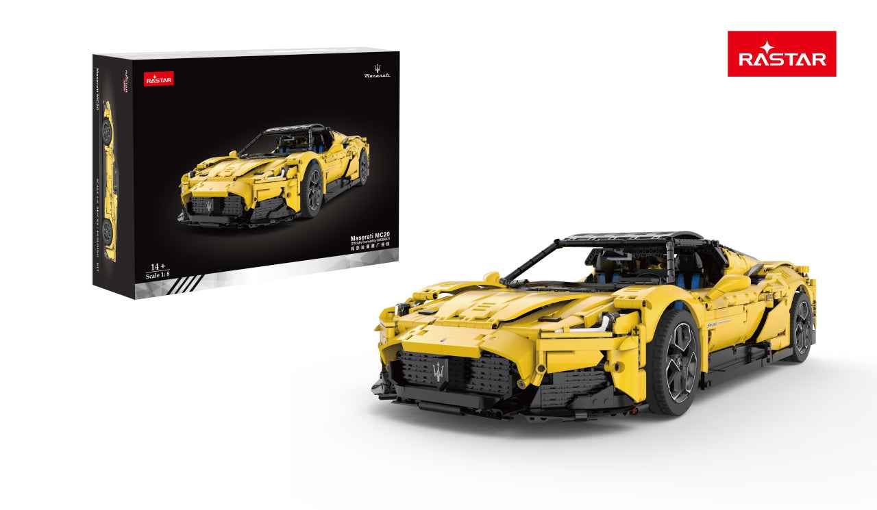 RASTAR 1:8 modèle de voiture à assembler Maserati MC20, 3457 pièces, 93510