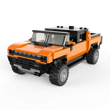 Rastar 1:30 modèle de voiture à assembler hummer ev assortiment orange/jaune 454 pièces 93700