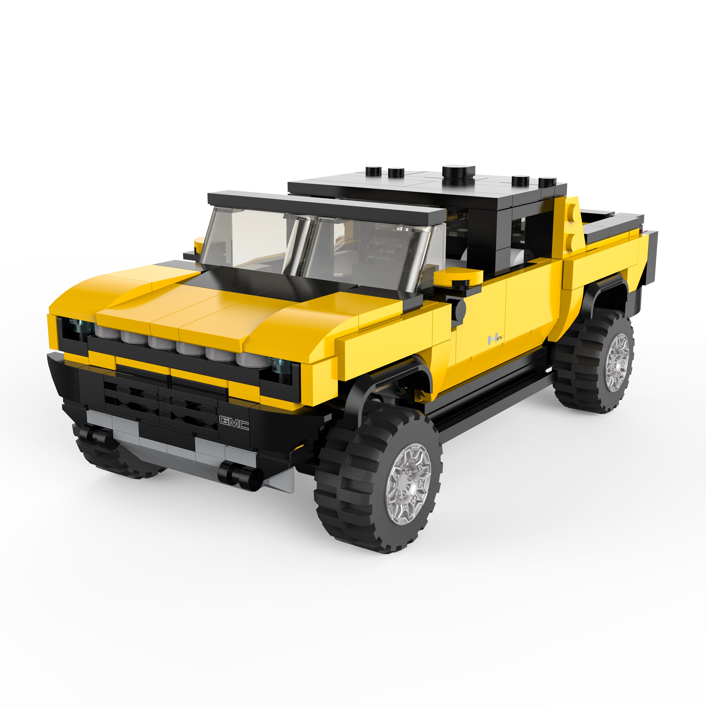 RASTAR 1:30 modèle de voiture à assembler Hummer EV, assortiment, orange/jaune, 454 pièces, 93700