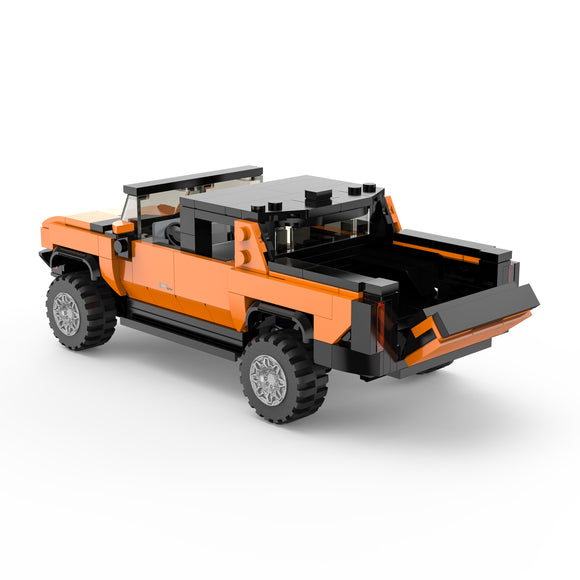 RASTAR 1:30 modèle de voiture à assembler Hummer EV, assortiment, orange/jaune, 454 pièces, 93700