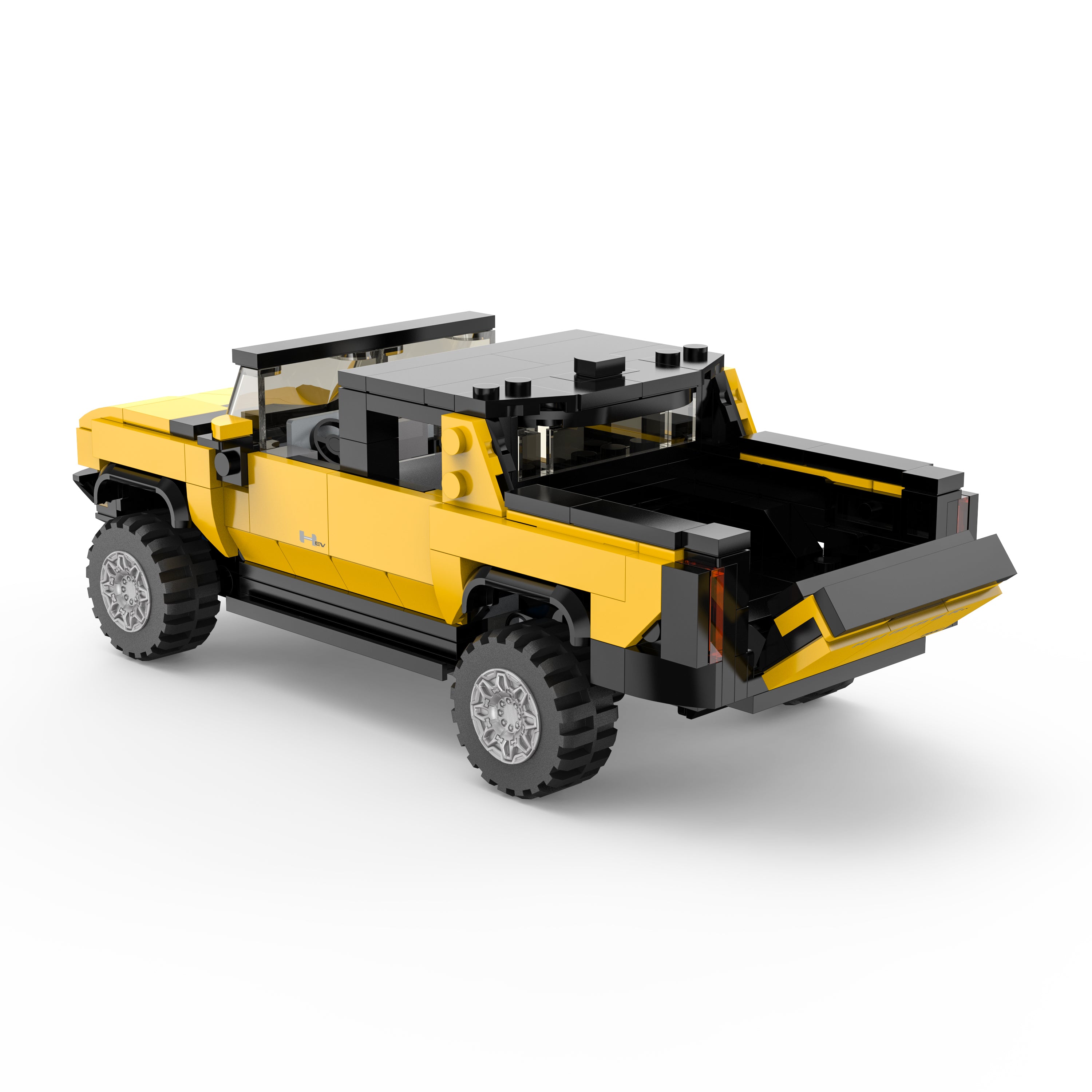 Rastar 1:30 modèle de voiture à assembler hummer ev assortiment orange/jaune 454 pièces 93700