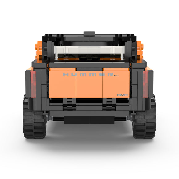 RASTAR 1:30 modèle de voiture à assembler Hummer EV, assortiment, orange/jaune, 454 pièces, 93700
