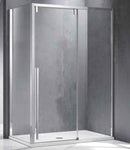 Cabine de douche SANTORINI 400 130x80 x200 cm profilé chromé