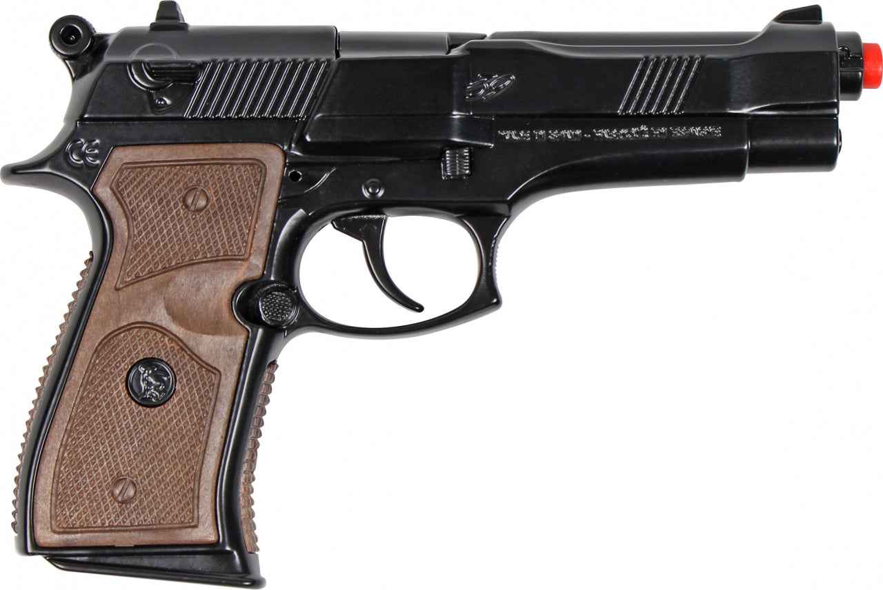 Pistolet de police GONHER, 8 coups, noir, 39/6