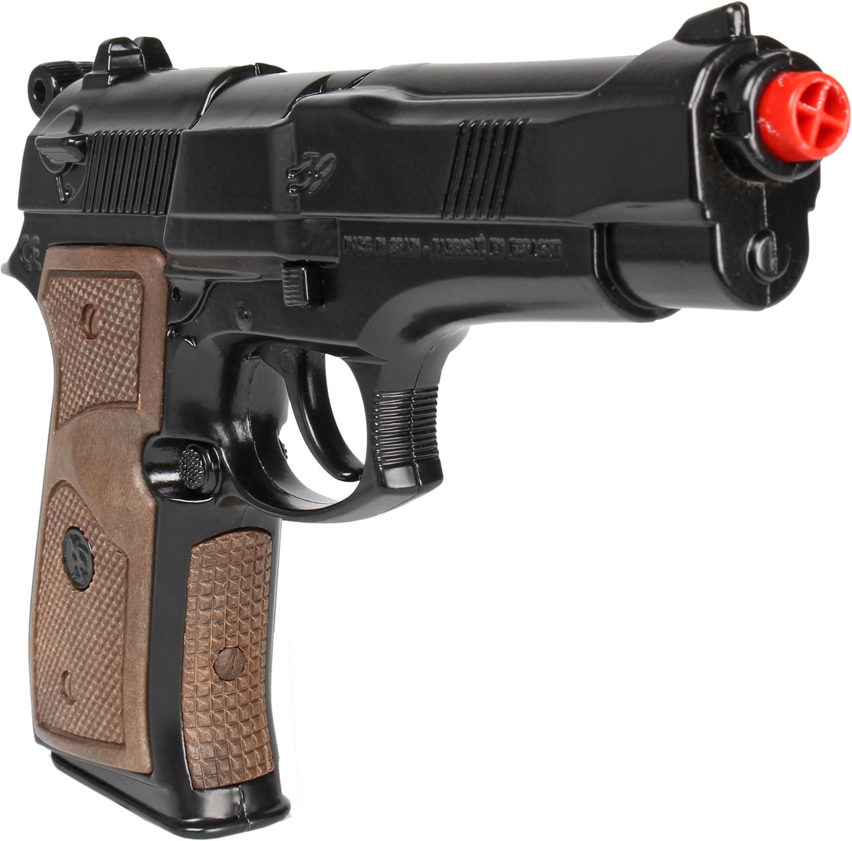 Pistolet de police GONHER, 8 coups, noir, 39/6