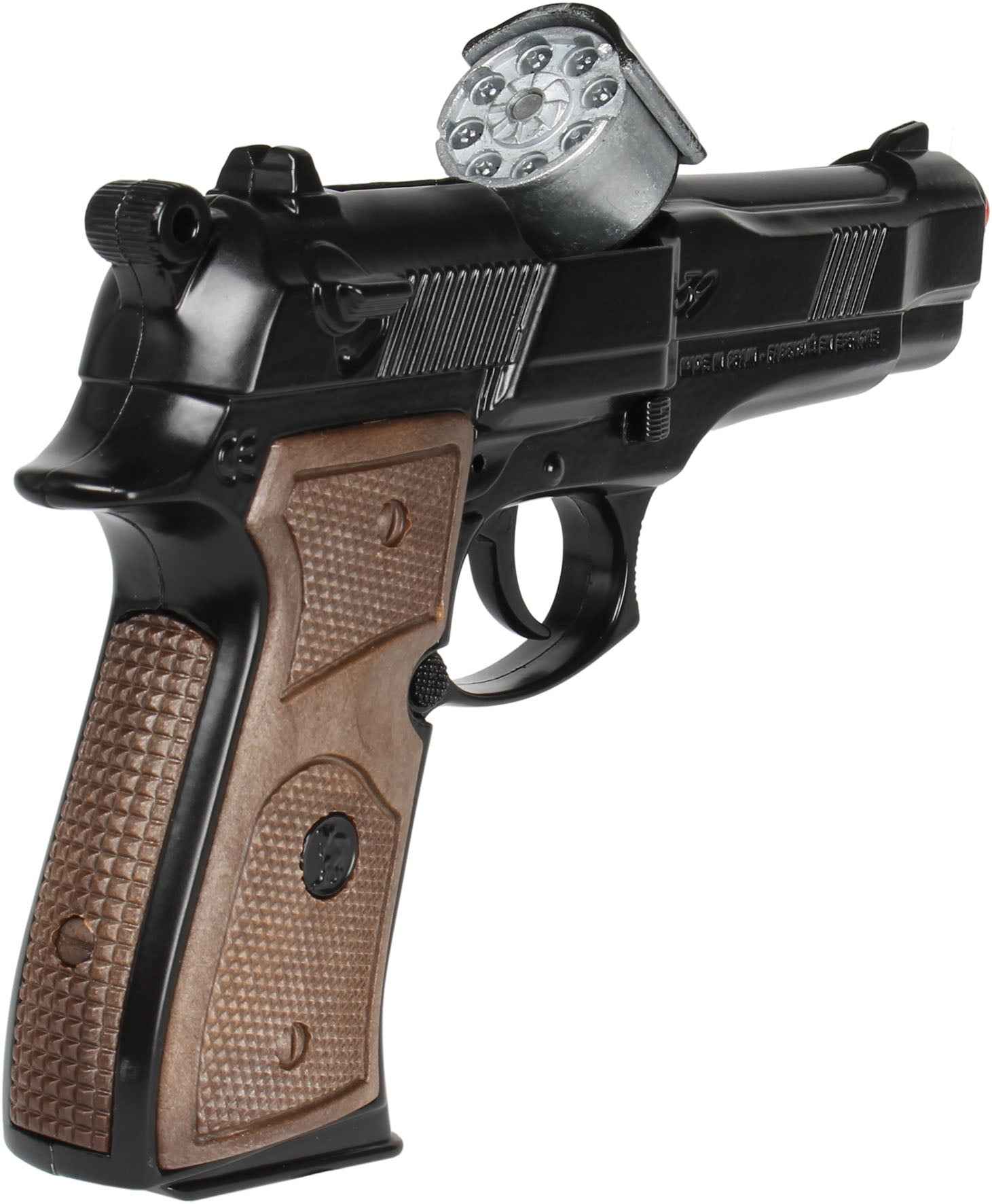 Pistolet de police GONHER, 8 coups, noir, 39/6