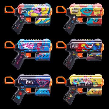 Pistolet jouet x-shot poppy playtime série skins 1 flux assortiment 36649