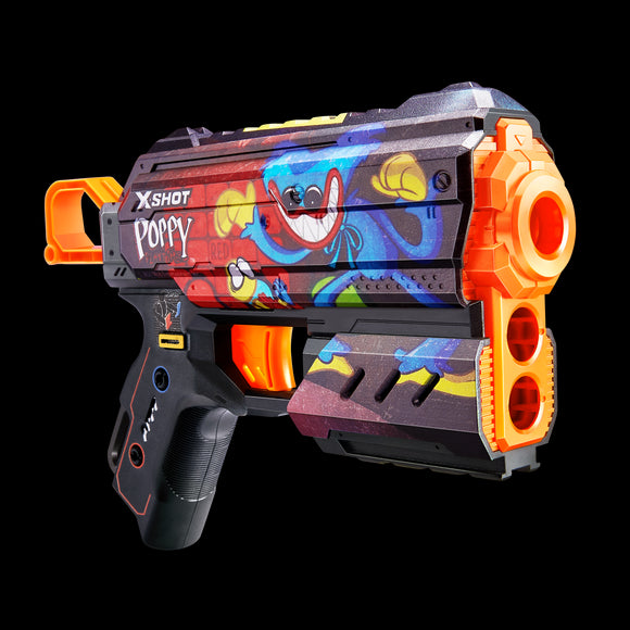 Pistolet jouet X-SHOT Poppy Playtime, série Skins 1 Flux, assortiment, 36649