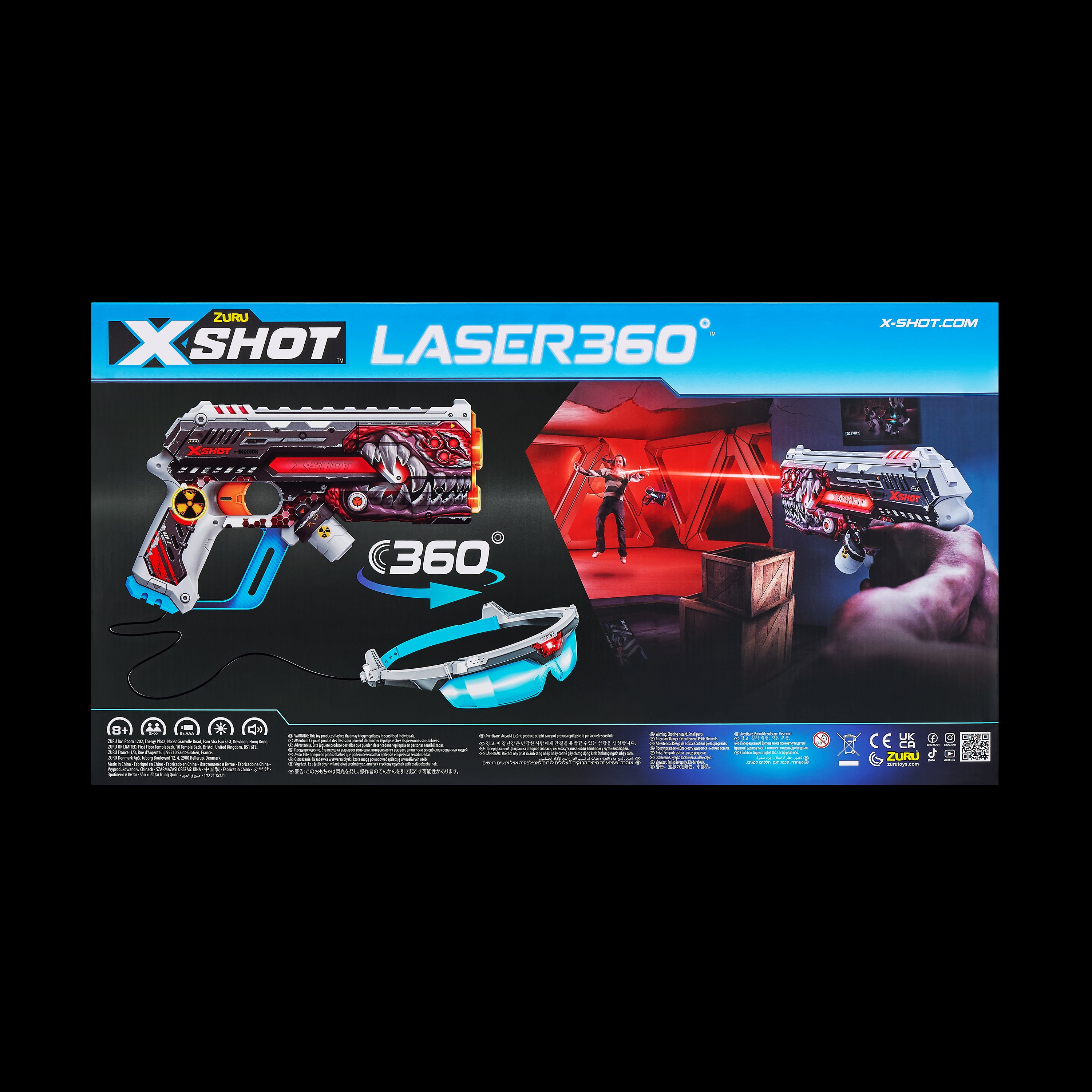Pistolet jouet x-shot 2 pièces assortiment 36602