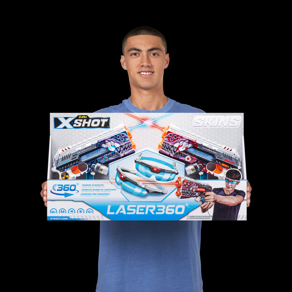 Pistolet jouet x-shot 2 pièces assortiment 36602