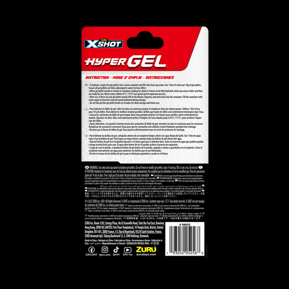 Recharge X-SHOT Hyper Gel, 20 000 gélules, assortiment, 36625