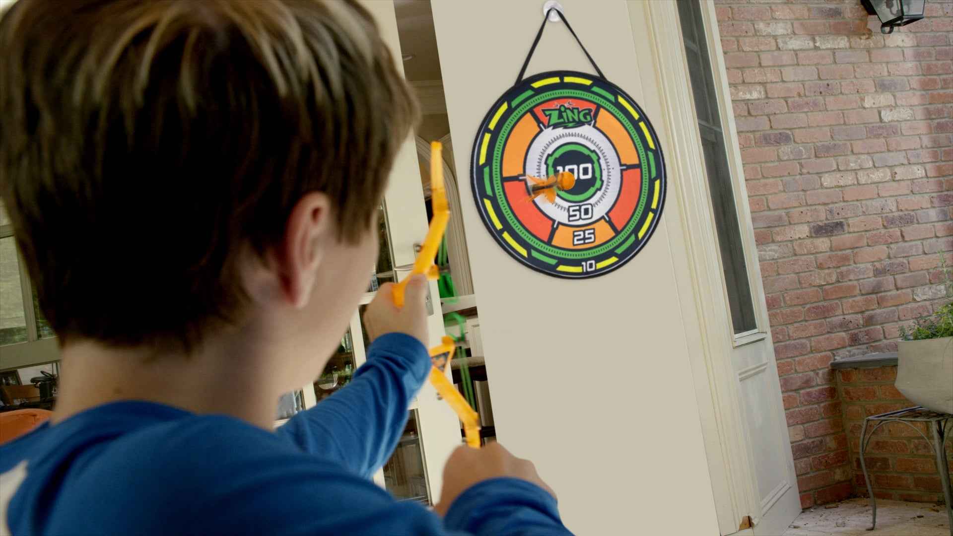 Flèches ZING avec gâchette et cible Air Storm Bullz Eye, assortiment, AS200