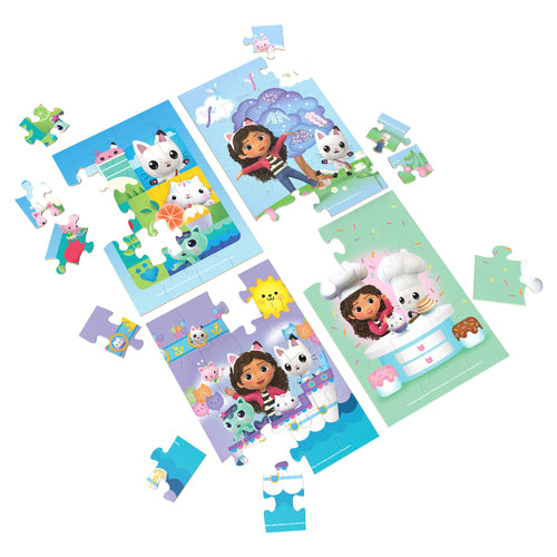 SPINMASTER GAMES Ensemble de puzzles Gabbys Dollhouse, 4 puzzles, 6067990