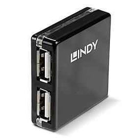 HUB USB Lindy Mini 4 Port USB 2.0 "LY-42742" (timbru verde 0.18 lei)