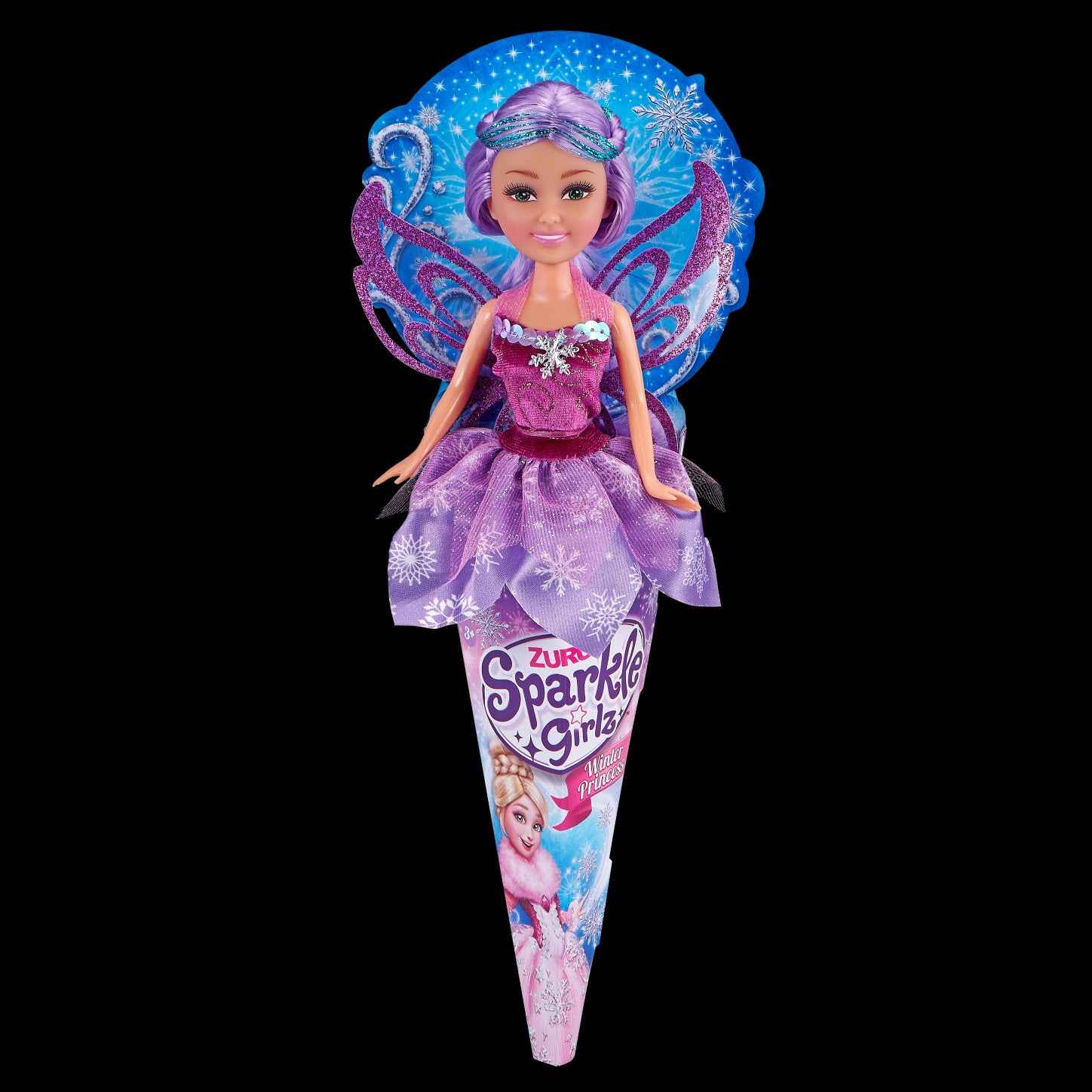 Poupée SPARKLE GIRLZ Princesse d'hiver en cône, 4 asst., D, 10017BQ1