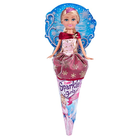 Poupée SPARKLE GIRLZ Princesse d'hiver en cône, 4 asst., D, 10017BQ1