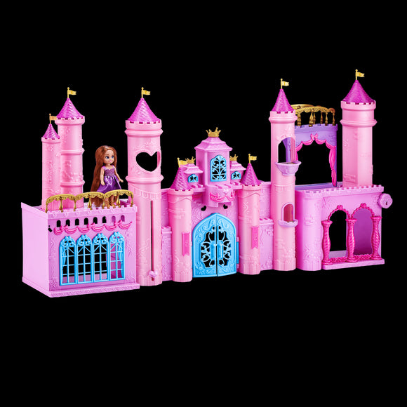 Ensemble de poupées sparkle girlz kingdom castle avec poupée cupcake 10052