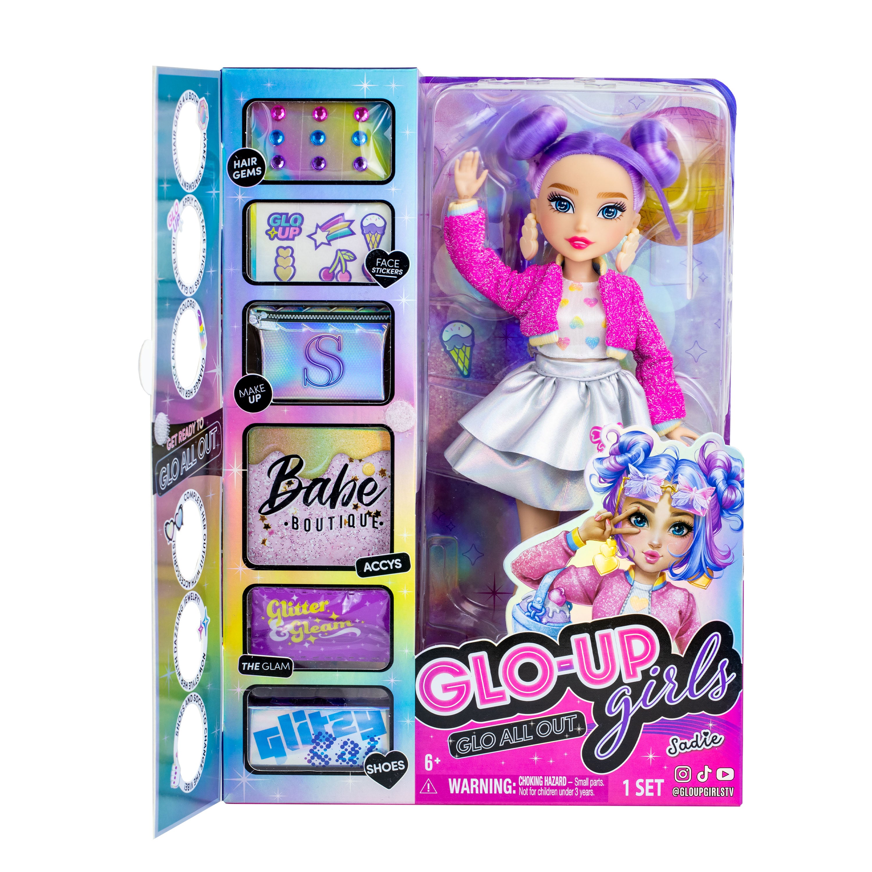Poupée GLO UP GIRLS avec accessoires Sadie, série 2, 83012