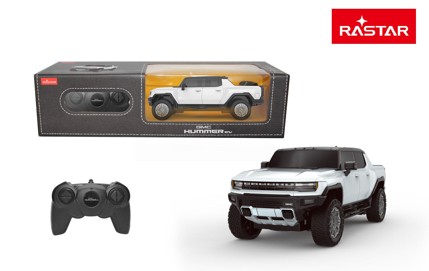 Modèle de voiture télécommandée rastar 1:26 hummer ev 93100