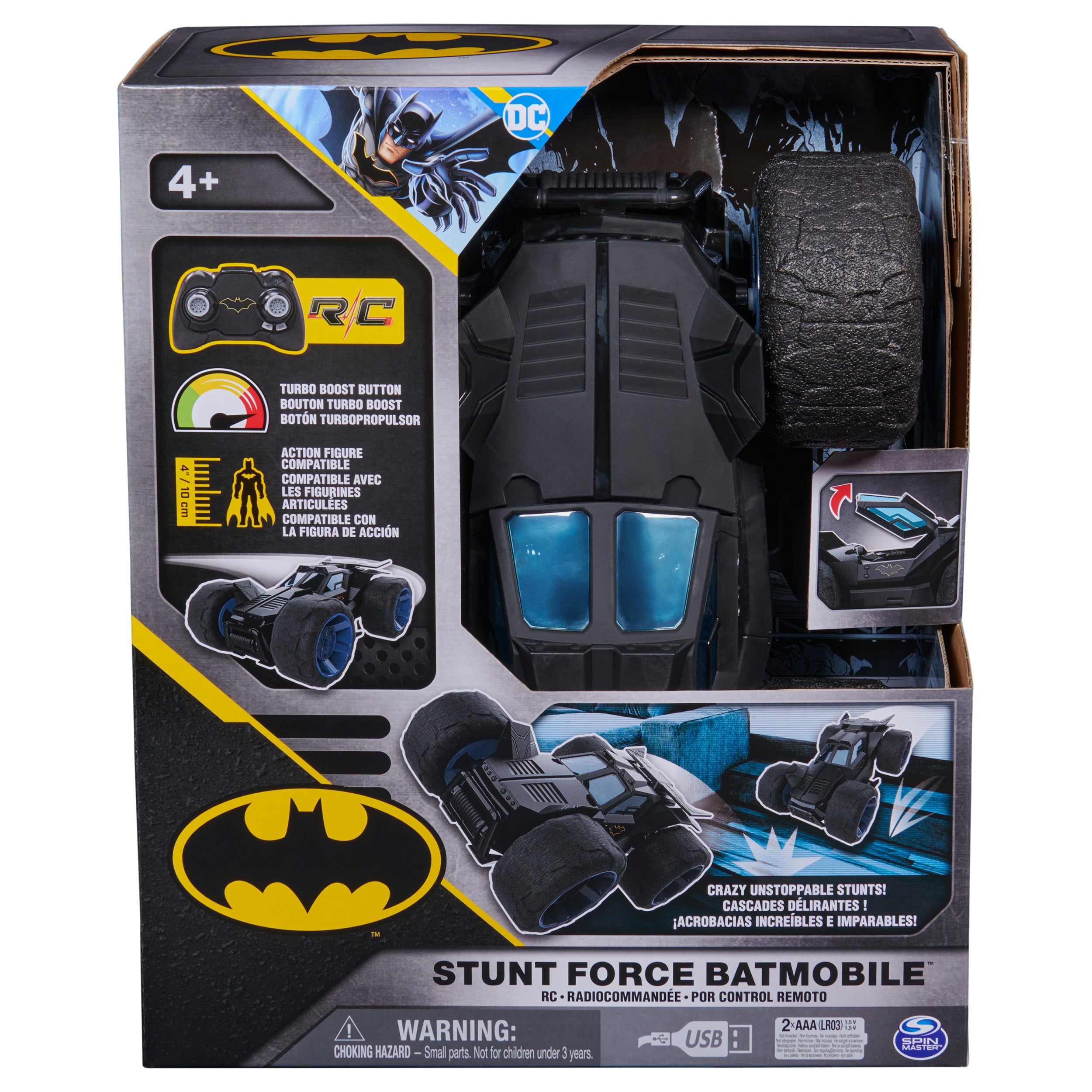 Véhicule télécommandé BATMAN Stunt Force Batmobile, 6066871