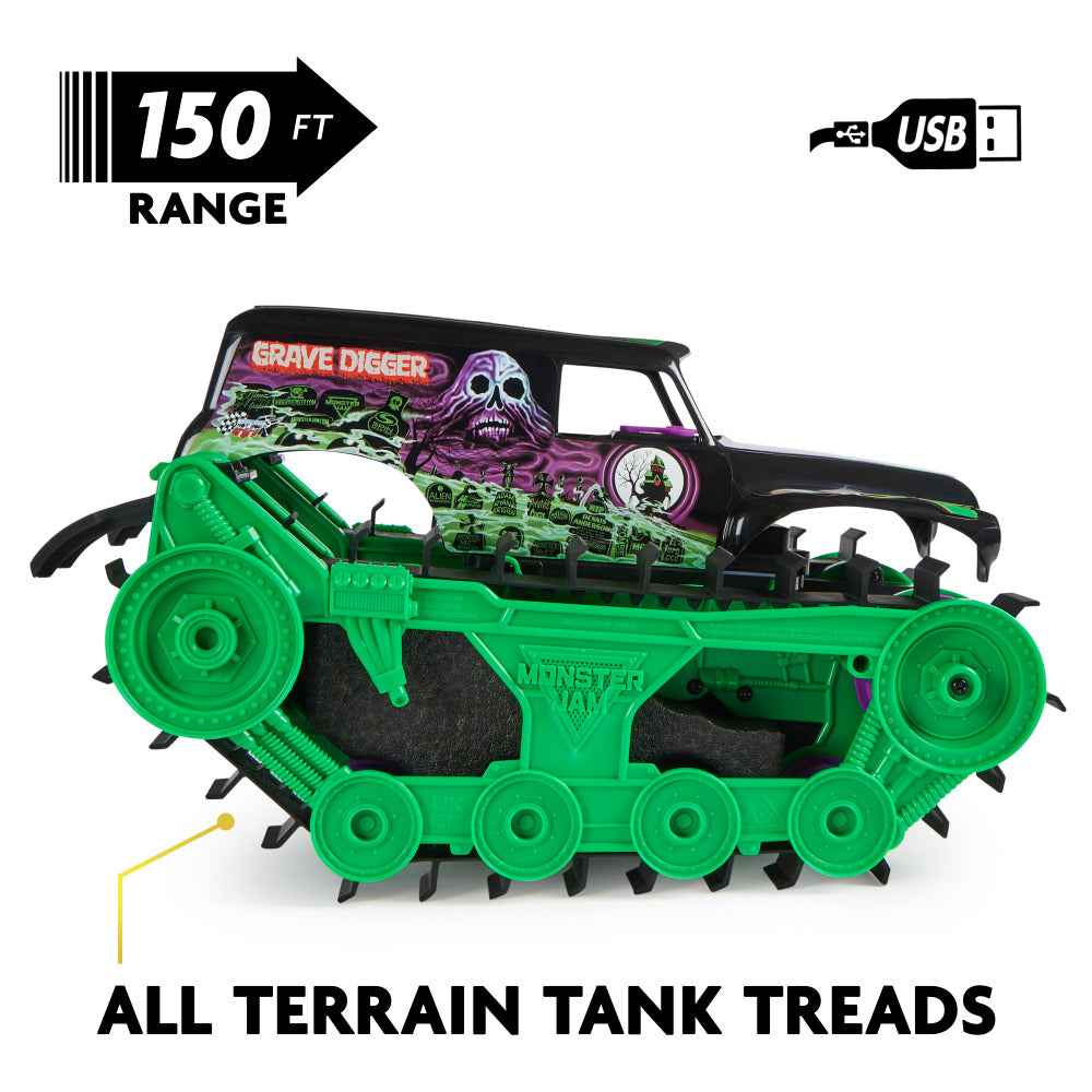 Véhicule télécommandé MONSTER JAM Grave Digger Trax, 6067880