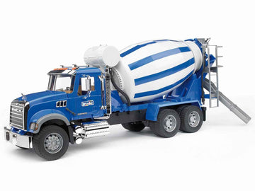 BRUDER cement mixer truck MACK Granite, 02814