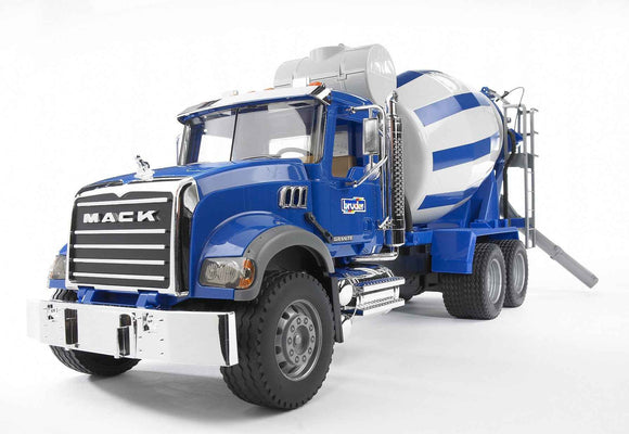 BRUDER cement mixer truck MACK Granite, 02814