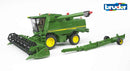 BRUDER combine Hharvester John Deere 02132