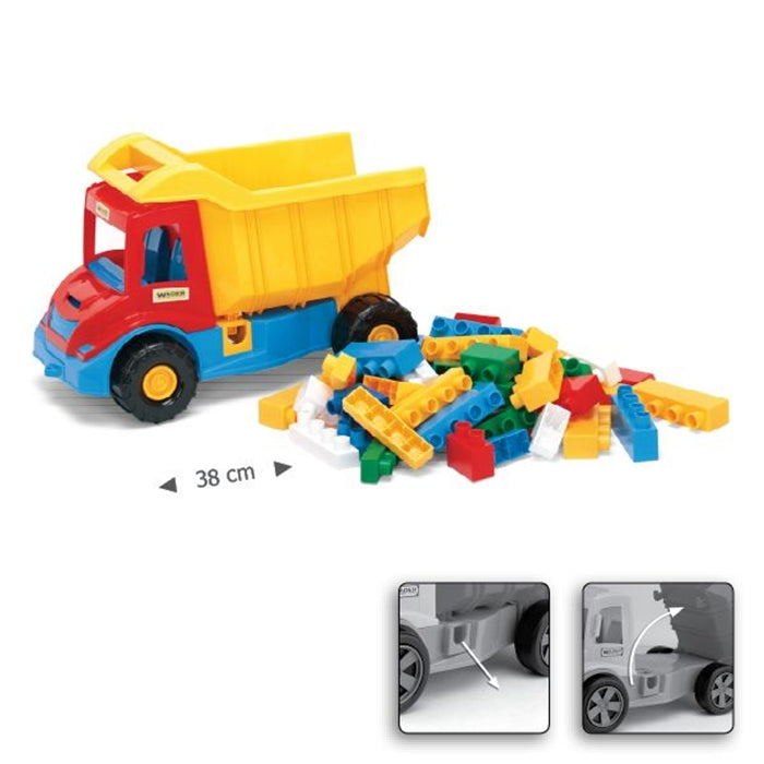 Camion à benne basculante multi truck avec blocs