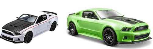 Model kompozytowy Ford Mustang Street Racer zielony 1/24