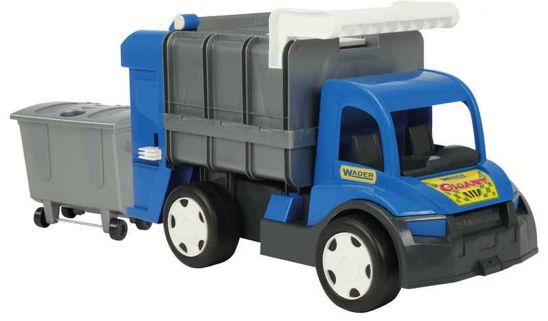 Camion poubelle géant orange