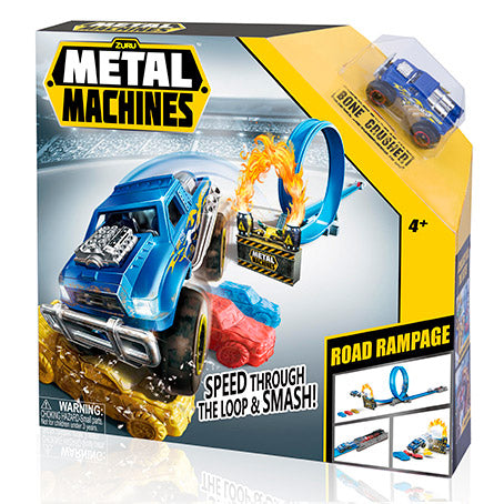Machines métalliques piste automobile folie routière