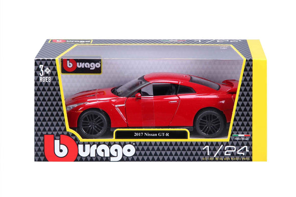 BBURAGO 1:24 car model Nissan GT-R, 18-21082 RD