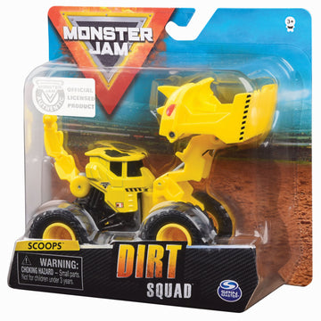 Monster jam buldozeris 1:64 dirt squad assortiment 6055226