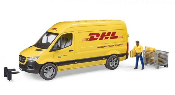 Bus MB Sprinter DHL z figurką i akcesoriami