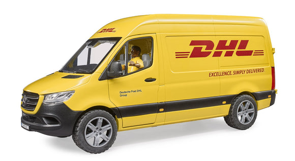 Bus MB Sprinter DHL z figurką i akcesoriami