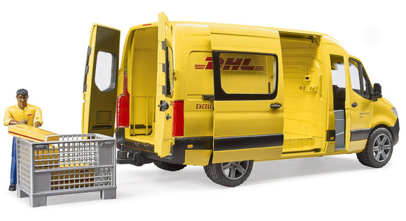 Bus MB Sprinter DHL z figurką i akcesoriami
