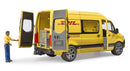 BRUDER 1:16 camionnette de livraison MB Sprinter DHL avec chauffeur, 02671