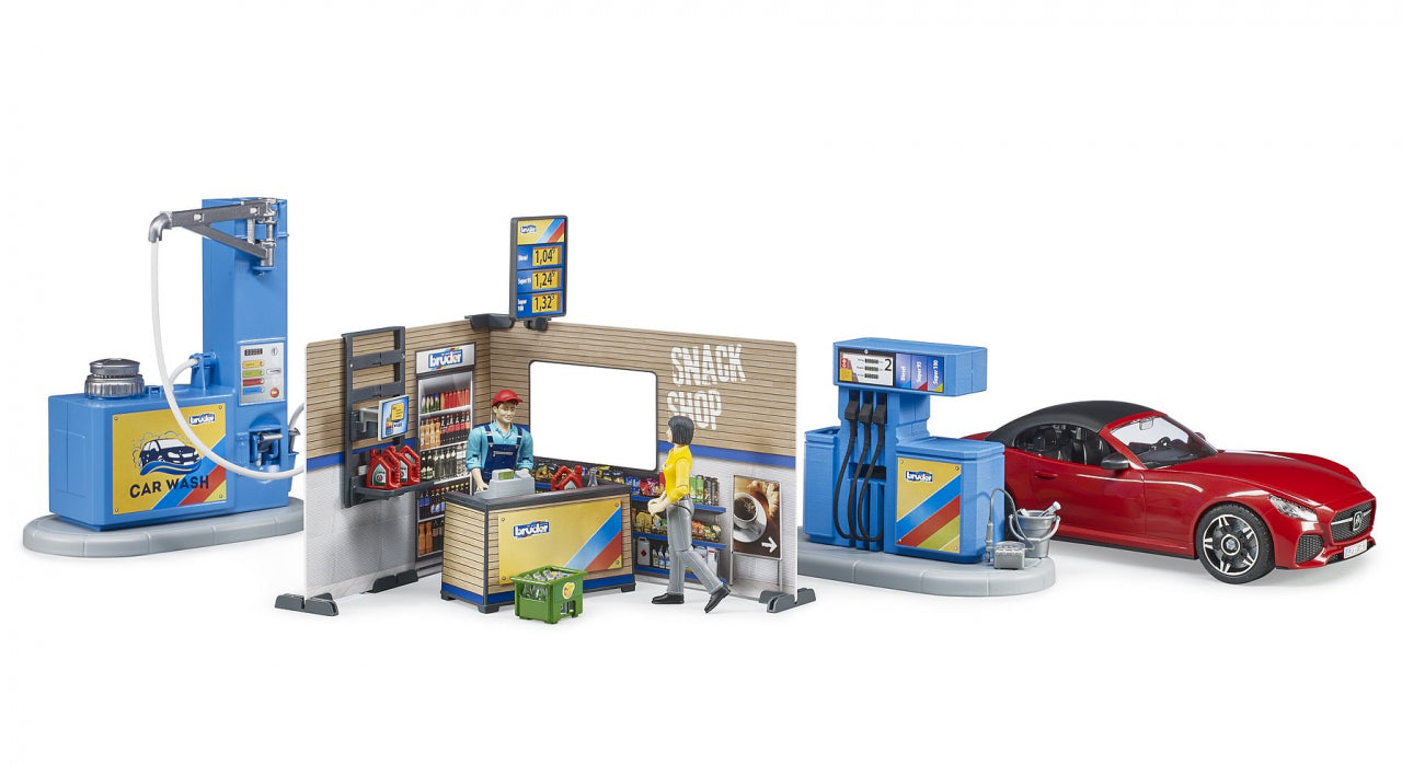 Station-service et station de lavage auto bruder 1:16 62111