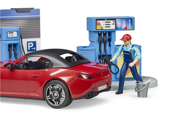 Station-service et station de lavage auto BRUDER 1:16, 62111