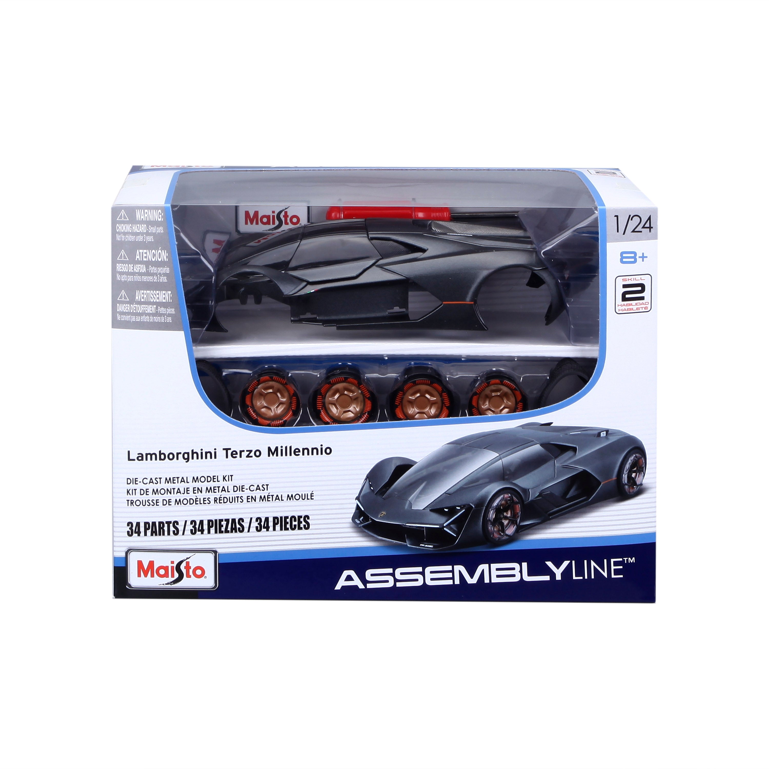 Modèle réduit de voiture MAISTO DIE CAST 1:24 Lamborghini Terzo Millennio, 39287