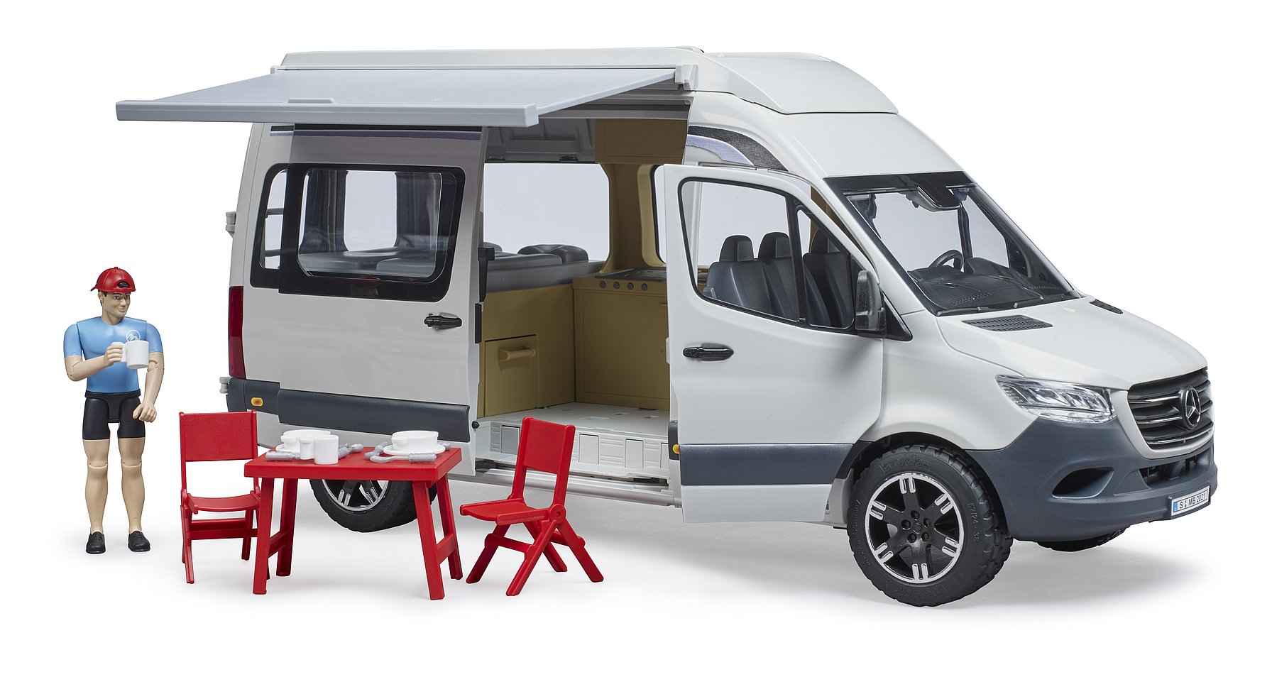 Camping-car BRUDER MB Sprinter avec chauffeur, 02672
