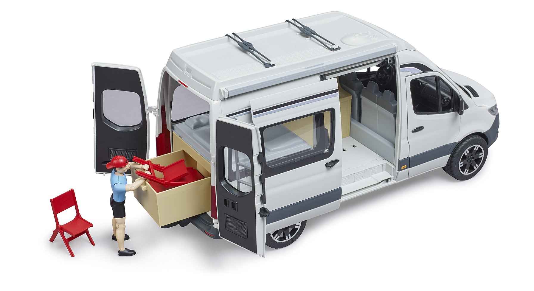Camping-car BRUDER MB Sprinter avec chauffeur, 02672