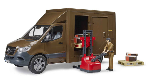 Onduleur BRUDER MB Sprinter avec pilote et accessoires, 02678