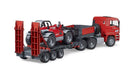 BRUDER 1:16 MAN TGA low loader truck with telescopic loader MLT 633, 02774