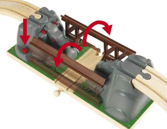 BRIO RAILWAY collapsing bridge, 33391000