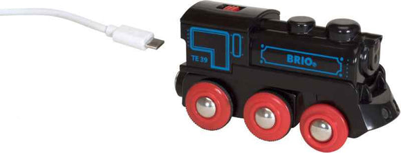 BRIO RAILWAY train with rechargeable engine/mini USB cable, 33599