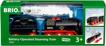 BRIO battery-operated steaming train, 33884