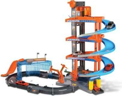 BBURAGO 1:43 track set Mega Dealer Showroom Street Fire, 18-30031